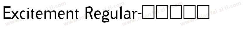 Excitement Regular字体转换